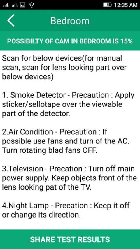 Hidden Camera Locator - Spy Detector 2018 screenshot 1