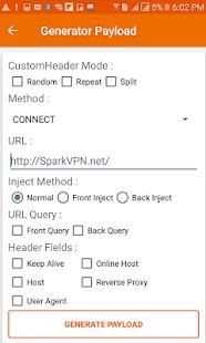 Spark VPN - (SSH/Proxy/VPN) screenshot 1