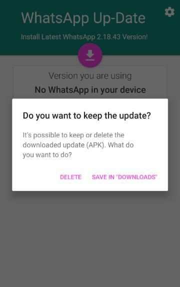 WhatsApp Up-Date screenshot 1