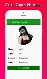 Cute Girls Phone Number screenshot 2