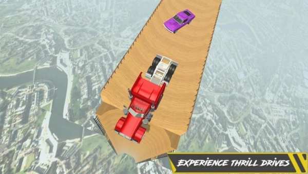 Mustahil Mega Ramp Extreme Stunt Jump Permainan screenshot 3