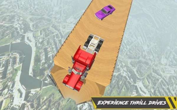 Mustahil Mega Ramp Extreme Stunt Jump Permainan screenshot 9