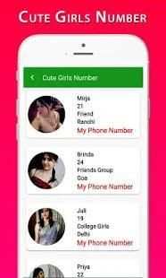 Cute Girls Phone Number screenshot 7
