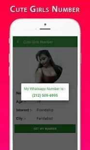 Cute Girls Phone Number screenshot 1