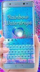 Rainbow Waterdrop Keyboard screenshot 6