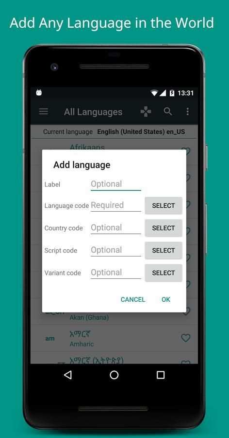 Language Changer & Set Locale Language for Android screenshot 1