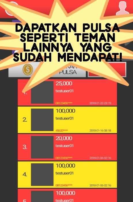 Bola Hadiah - Pulsa Gratis Dari Semua Operator screenshot 2