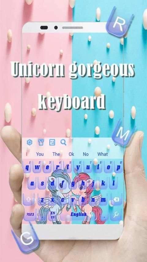 Unicorn Cartoon Keyboard screenshot 3