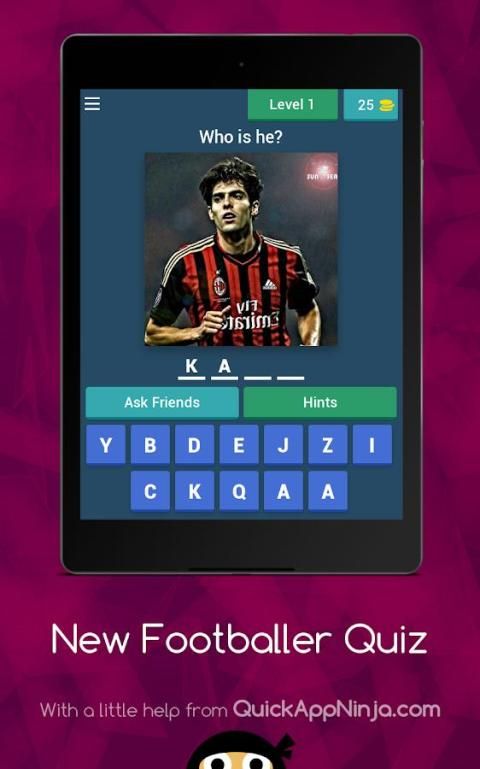 New footballer Quiz screenshot 1