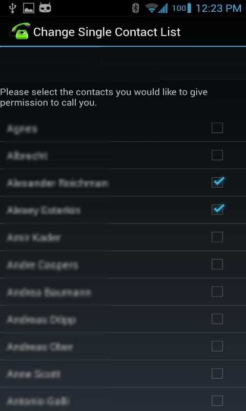 Whitelist Call Blocker screenshot 2