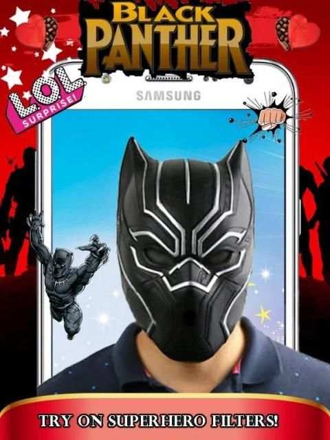 Black Panther Mask Photo Editor screenshot 2