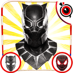 Black Panther Mask Photo Editor आइकन
