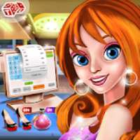 Rich Girl Shopping Mania - Girl Cashier Games logo