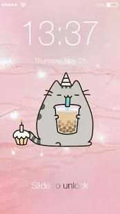 Pusheen Cat Iphone Style PIN Lock Screen Password screenshot 5