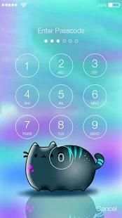 Pusheen Cat Iphone Style PIN Lock Screen Password screenshot 4