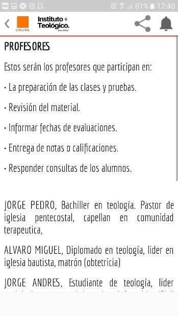 Instituto Teológico Online (Español) screenshot 4