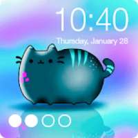 Pusheen Cat Iphone Style PIN Lock Screen Password on 9Apps
