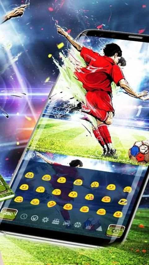Football Superstar Keyboard Theme screenshot 1