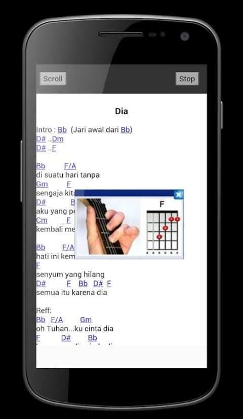 Kunci Gitar Indonesia Offline screenshot 1