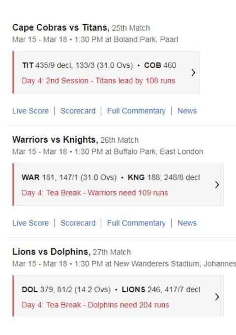 cricket score स्क्रीनशॉट 1