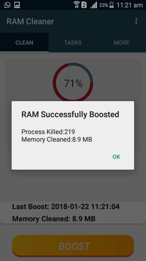 Clean Master Ram Cleaner screenshot 2