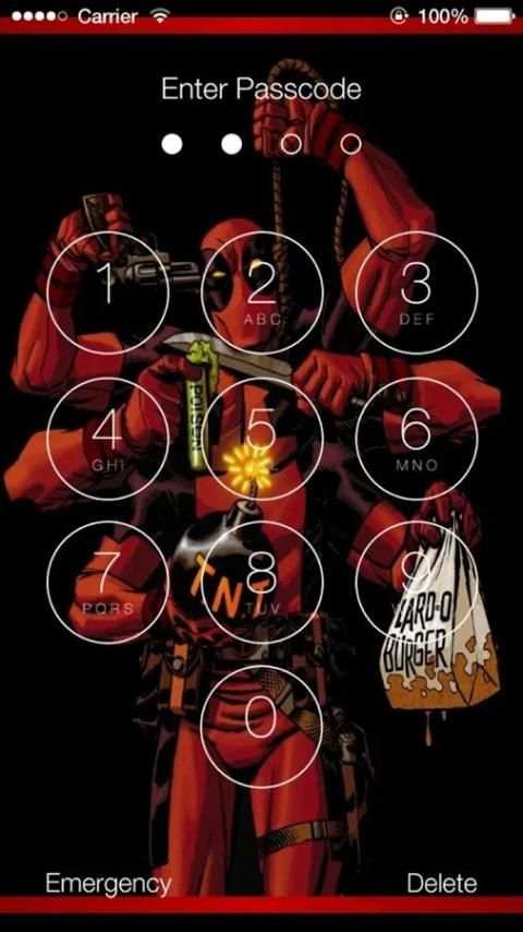 Deadpool Lock Screen HD स्क्रीनशॉट 4