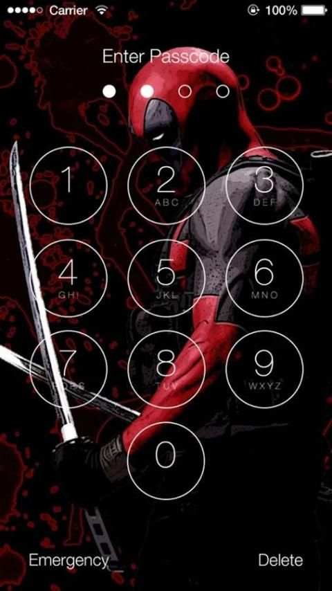 Deadpool Lock Screen HD स्क्रीनशॉट 3