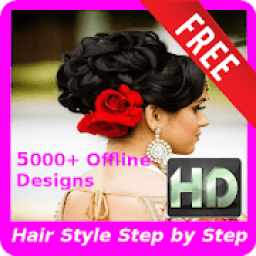 ikon 5000+ Girls HairStyles HD Step by Step (Offline)