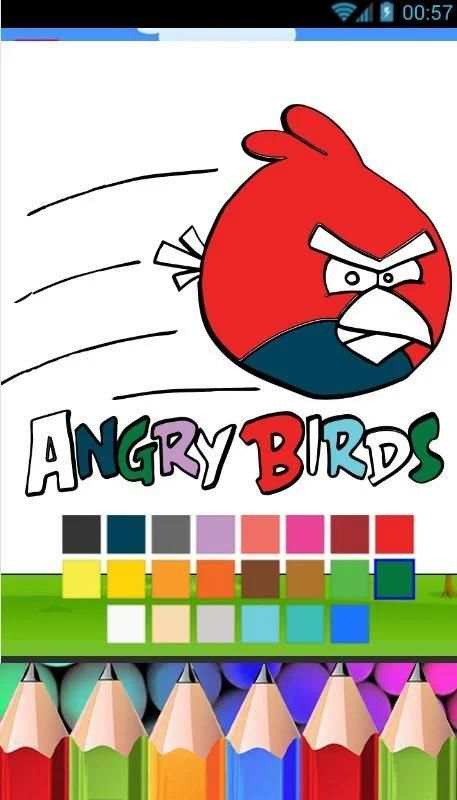 Coloring Book For Angry Birds Go screenshot 1