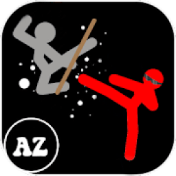 ikon Stickman Fighting Warrior