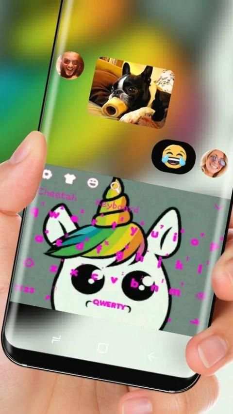 Cute unicorn Keyboard screenshot 1