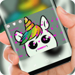 Cute unicorn Keyboard icon