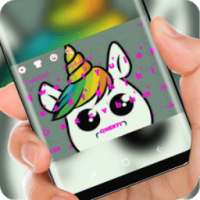 Keyboard unicorn yang imut