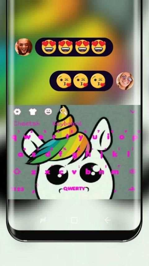 Cute unicorn Keyboard screenshot 3