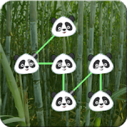 ikon Lock Screen Angry Panda Pattern Code Security