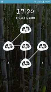 Lock Screen Angry Panda Pattern Code Security screenshot 6