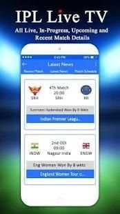 Live IPL TV - Cricket TV FREE स्क्रीनशॉट 7
