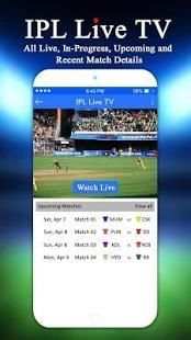 Live IPL TV - Cricket TV FREE स्क्रीनशॉट 2