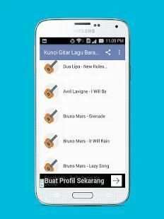 Kunci Gitar Lagu Barat Populer screenshot 6
