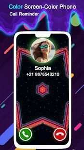 Color Screen - Color Phone,Call reminder screenshot 1