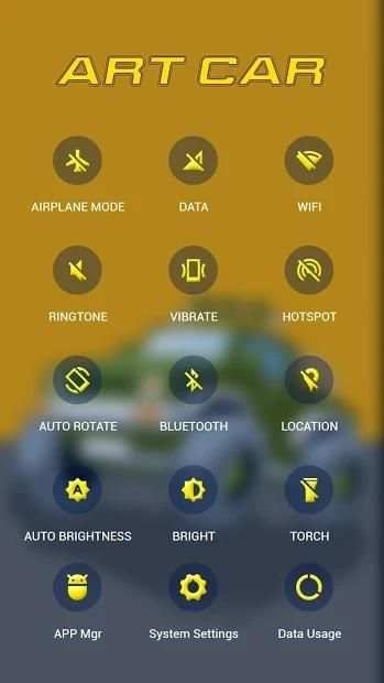 Cartoon Art Car APUS Launcher Theme स्क्रीनशॉट 3