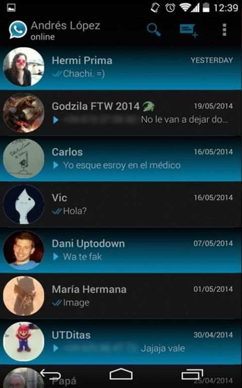 GB WhatsAap Blue Final screenshot 1