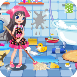 Home cleaning games-New girls games icon