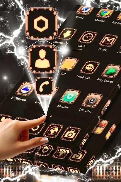 Paris Lights Launcher Theme स्क्रीनशॉट 1