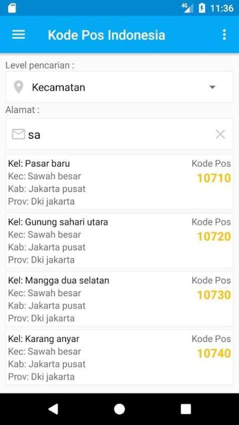 Kode Pos Indonesia screenshot 6