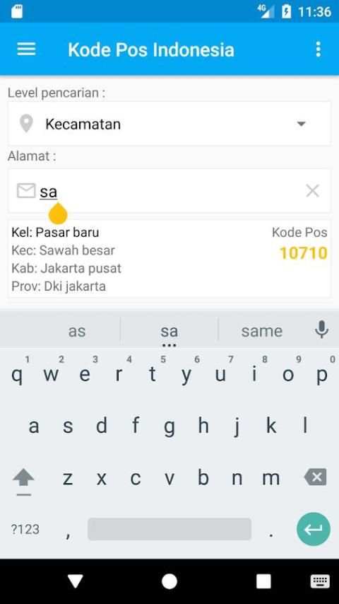 Kode Pos Indonesia screenshot 1