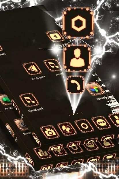 Paris Lights Launcher Theme स्क्रीनशॉट 3
