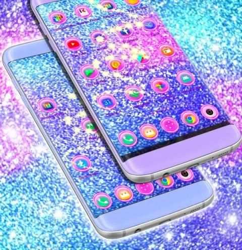 Pink Glitter Launcher screenshot 4