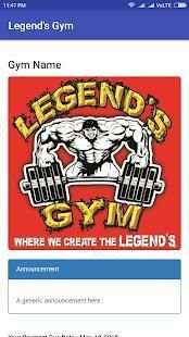 Legend's Gym स्क्रीनशॉट 1