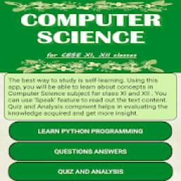 Computer Science for CBSE XI XII